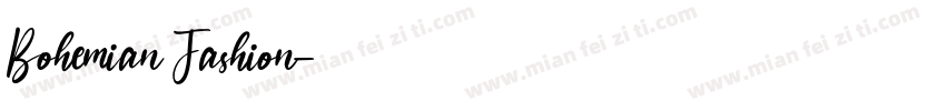 Bohemian Fashion字体转换